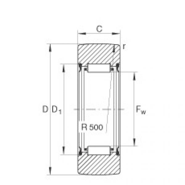 Yoke type track rollers - RNA22/8-2RSR #1 image