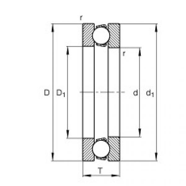 Axial deep groove ball bearings - 51122 #1 image
