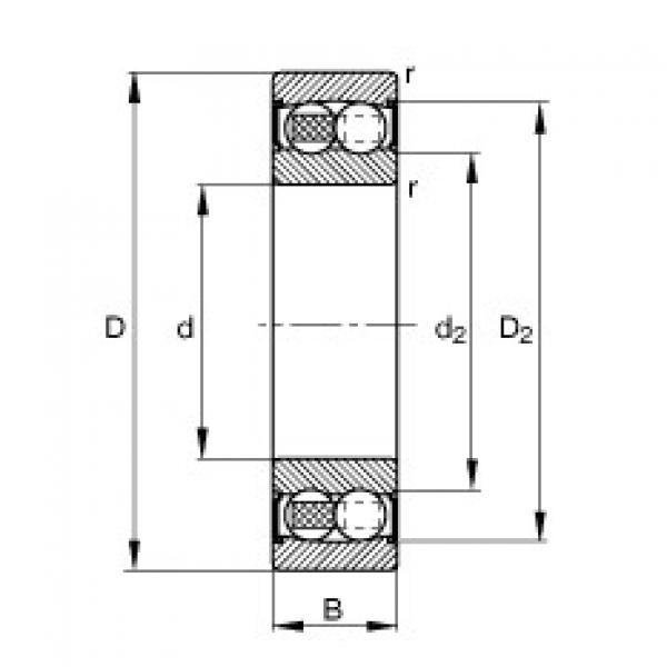 Self-aligning ball bearings - 2311-2RS-TVH #1 image