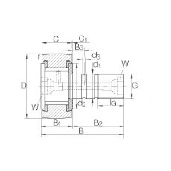 Stud type track rollers - KRV32-PP #1 image