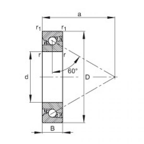 Axial angular contact ball bearings - 7602015-2RS-TVP #1 image