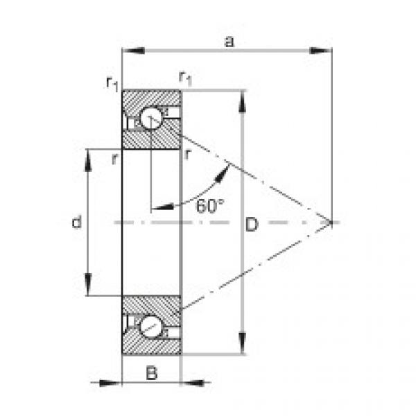 Axial angular contact ball bearings - 7602025-TVP #1 image