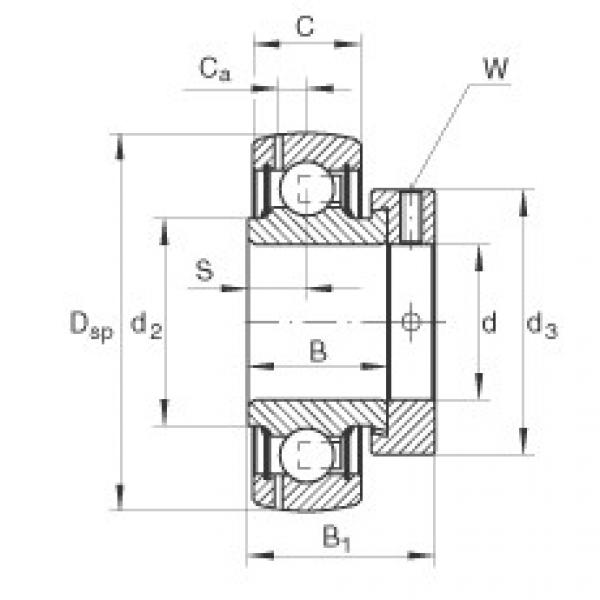 Radial insert ball bearings - GRAE20-XL-NPP-B-FA125 #1 image