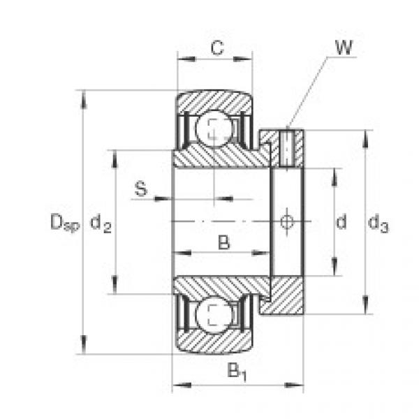 Radial insert ball bearings - RA108-NPP-B #1 image