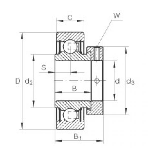 Radial insert ball bearings - RA014-NPP #1 image