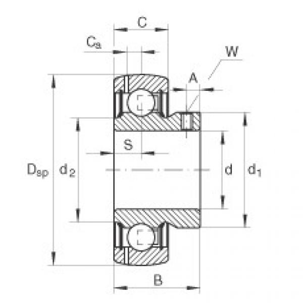 Radial insert ball bearings - GAY20-XL-NPP-B #1 image
