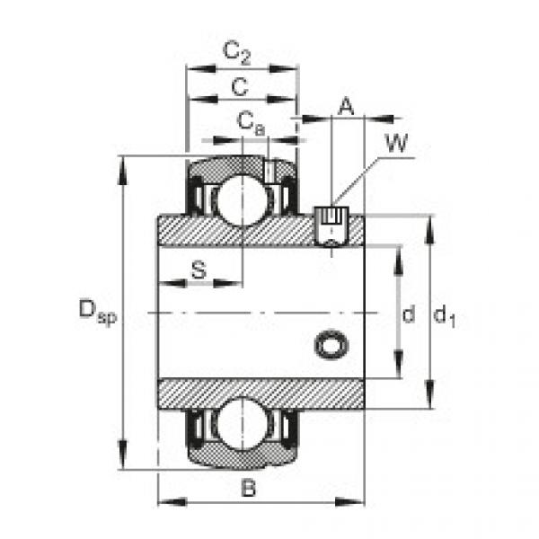 Radial insert ball bearings - SUC206 #1 image