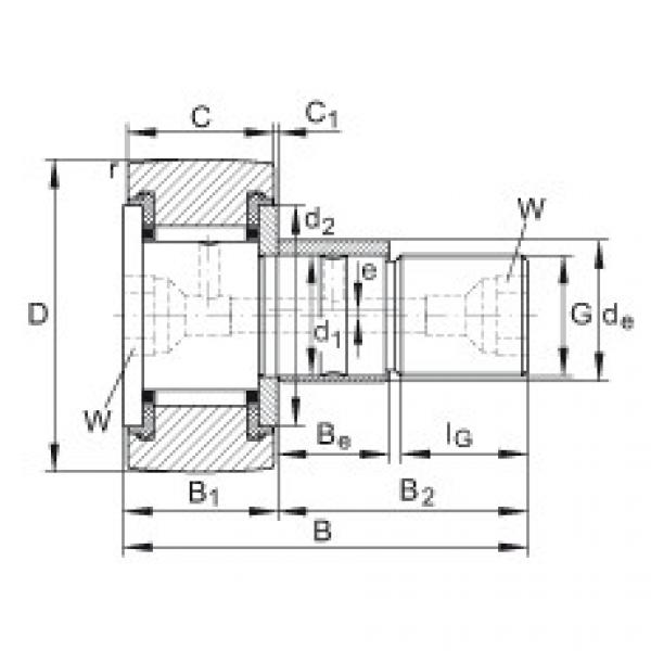 Stud type track rollers - KRE80-PP #1 image