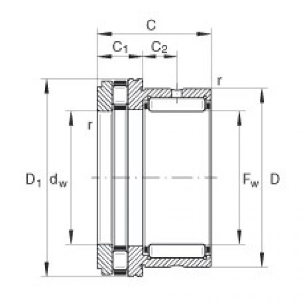 Needle roller/axial cylindrical roller bearings - NKXR50-XL #1 image