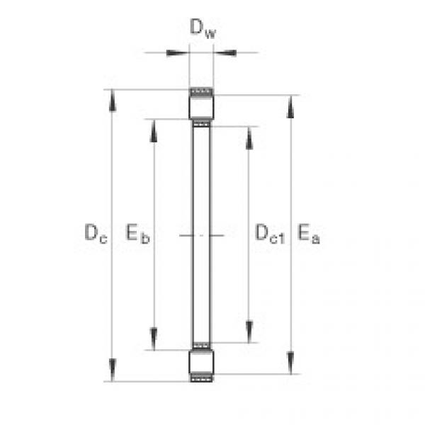 Axial cylindrical roller and cage assembly - K81104-TV #1 image