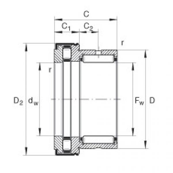 Needle roller/axial cylindrical roller bearings - NKXR17-Z-XL #1 image