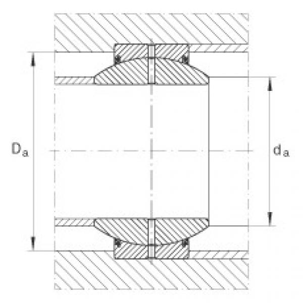 Radial spherical plain bearings - GE100-FO-2RS #2 image