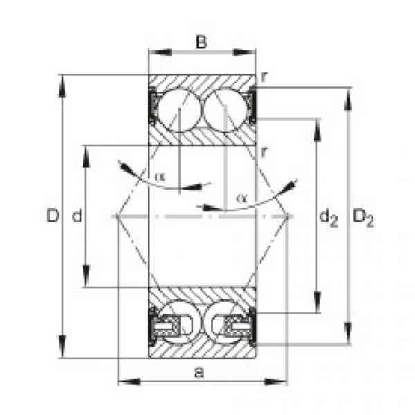 Angular contact ball bearings - 3202-BD-XL-2HRS-TVH #1 image