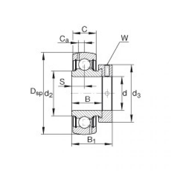 Radial insert ball bearings - GRA104-206-NPP-B-AS2/V #1 image