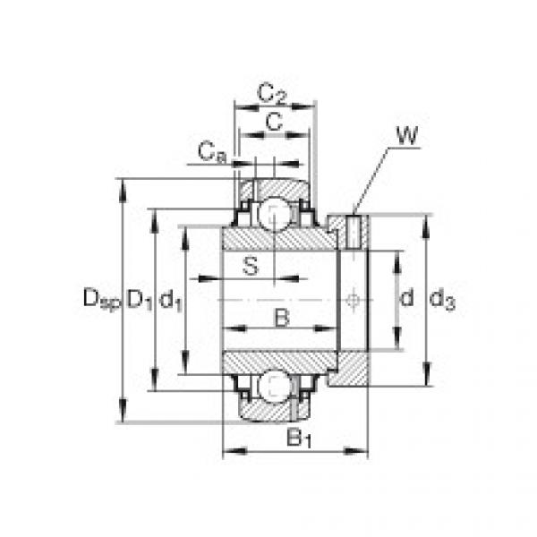 Radial insert ball bearings - G1103-KRR-B-AS2/V #1 image