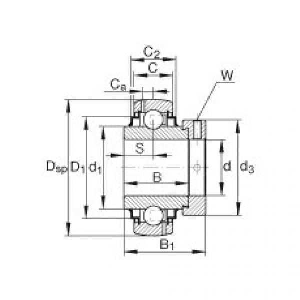Radial insert ball bearings - G1111-KRR-B-AS2/V #1 image