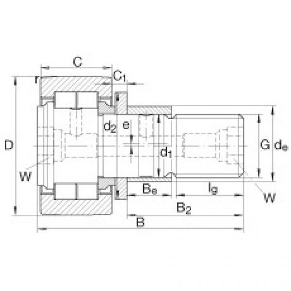 Stud type track rollers - NUKRE40 #1 image