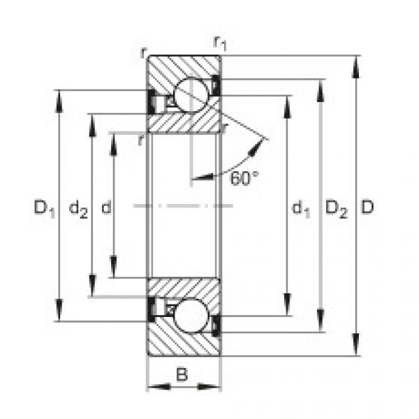 Axial angular contact ball bearings - BSB2562-2Z-SU #1 image