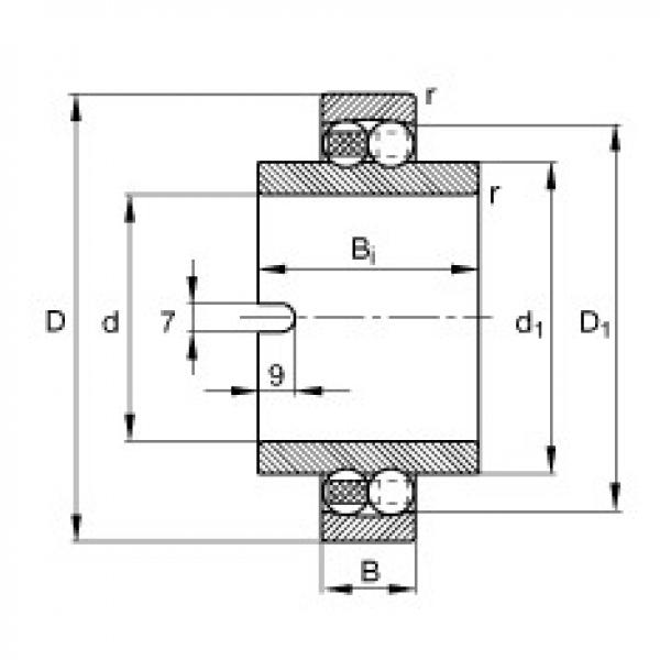 Self-aligning ball bearings - 11211-TVH #1 image