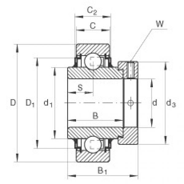 Radial insert ball bearings - E30-XL-KLL #1 image