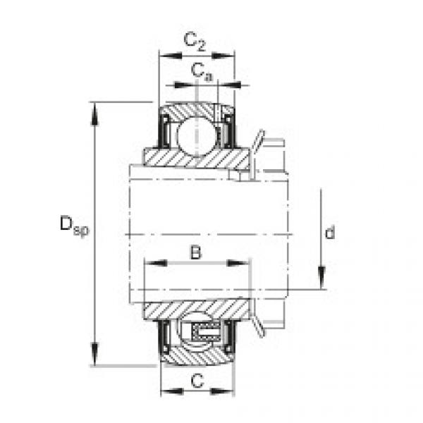 Radial insert ball bearings - UK206 #1 image