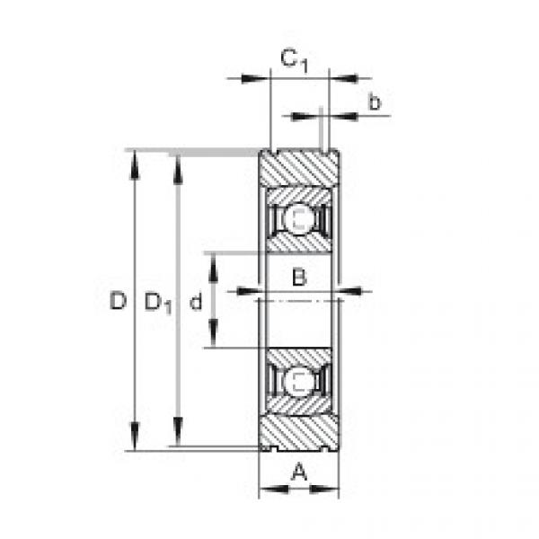 Radial insert ball bearings - BE20-XL #1 image