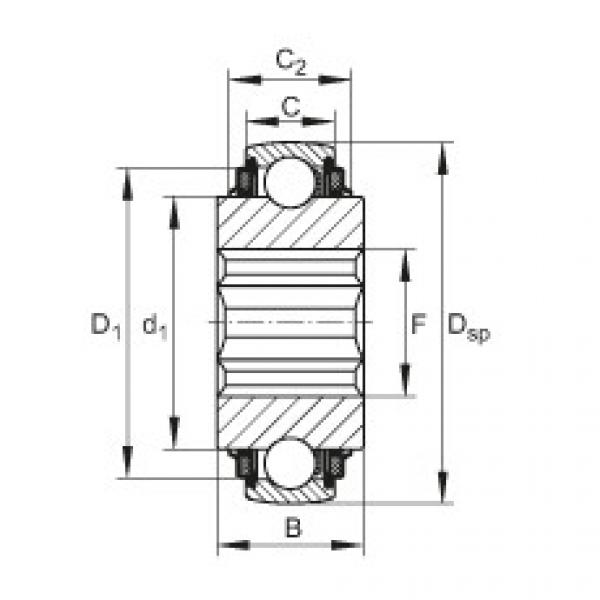 Self-aligning deep groove ball bearings - SK104-207-KTT-B-L402/70 #1 image