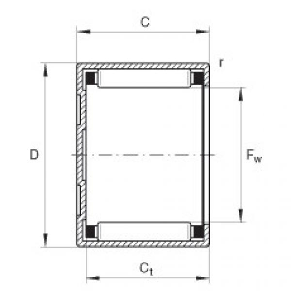 Drawn cup needle roller bearings with closed end - BK3020 #1 image