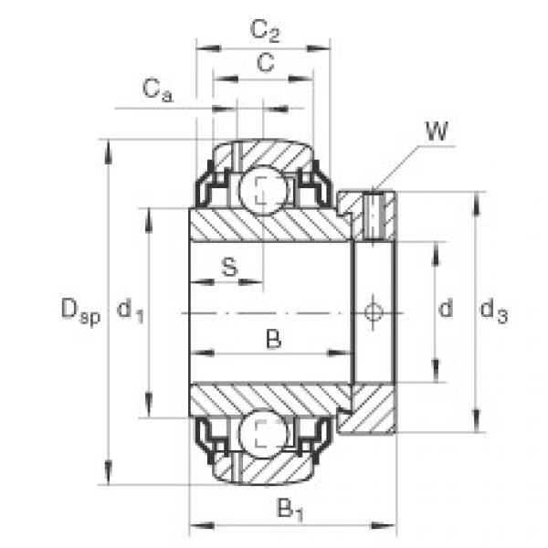 Radial insert ball bearings - GE30-XL-KRR-B-2C #1 image