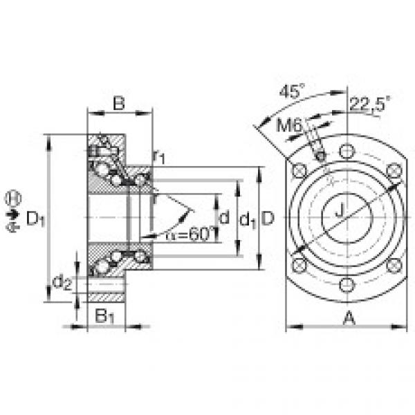 Angular contact ball bearing units - DKLFA30100-2RS #1 image