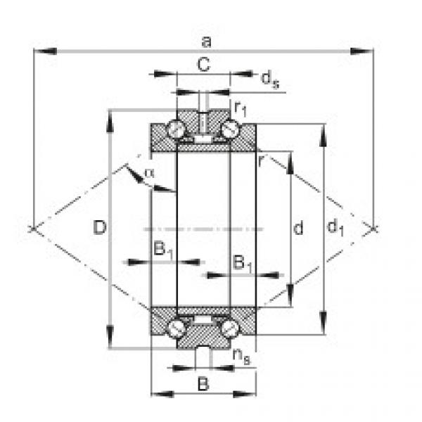 Axial angular contact ball bearings - 234410-M-SP #1 image