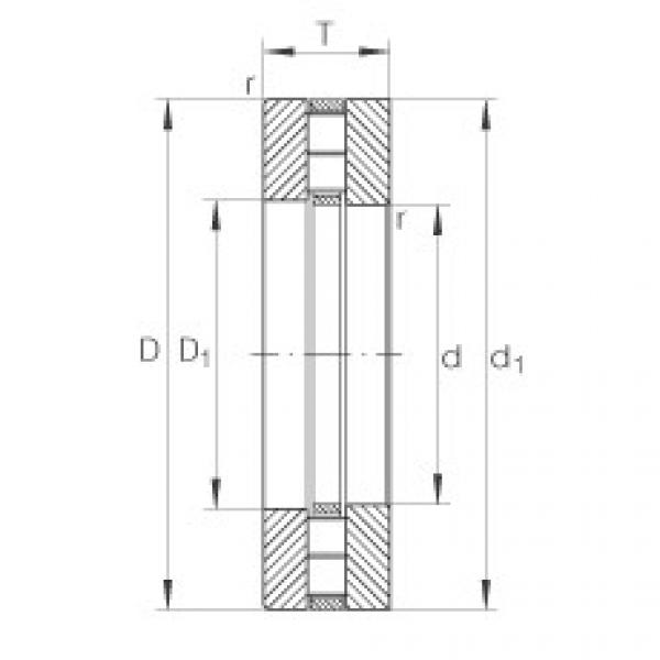 Axial cylindrical roller bearings - 89316-TV #1 image