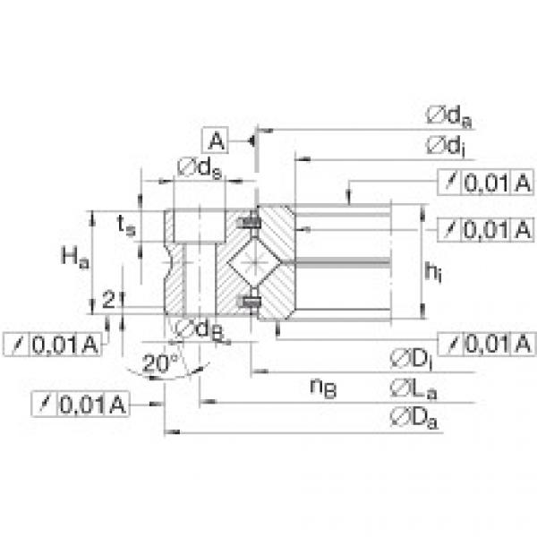 Crossed roller bearings - XV80 #1 image