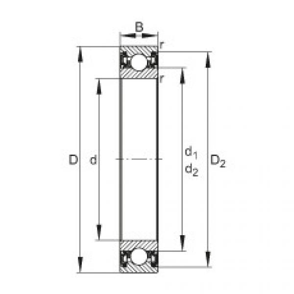 Deep groove ball bearings - 61809-2RZ-Y #1 image