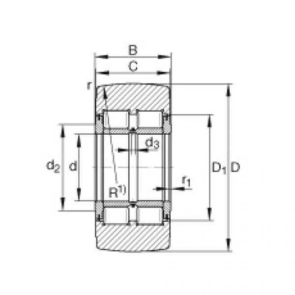 Yoke type track rollers - NNTR55X140X70-2ZL #1 image