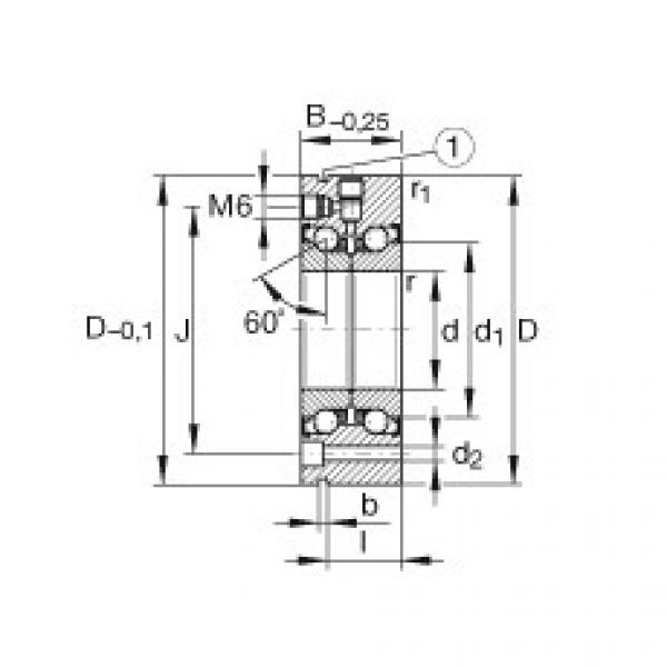 Axial angular contact ball bearings - ZKLF100200-2Z-XL #1 image