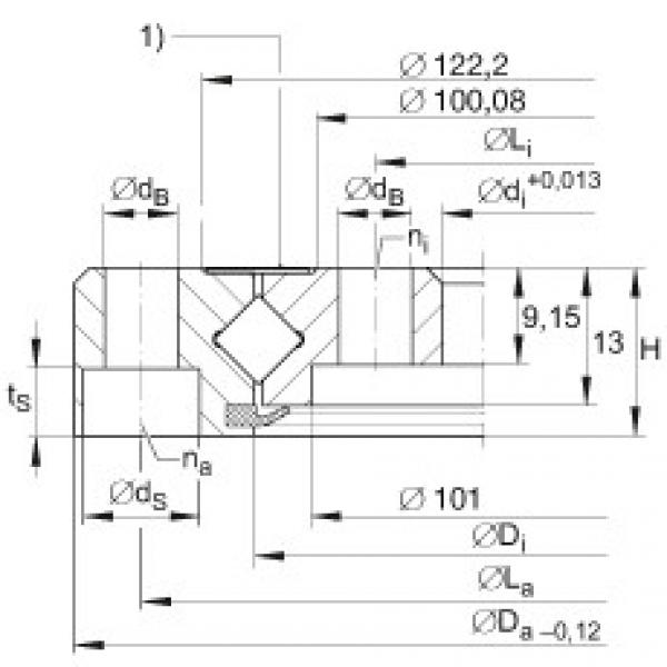 Crossed roller bearings - XU060111 #1 image