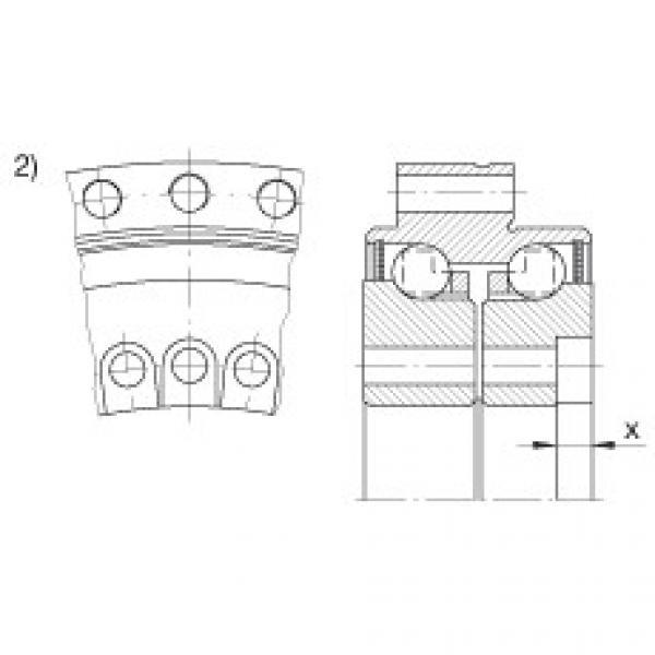 Axial angular contact ball bearings - ZKLDF325 #3 image