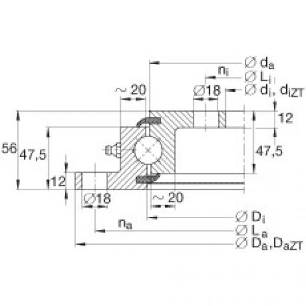 Four point contact bearings - VLU200414 #1 image