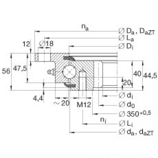 Four point contact bearings - VLI200414-N #1 image