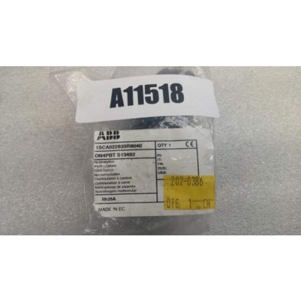 ABB ON4PBT S13492 Cam Switch 1SCA022833R8040 600Vac 16A 3Ph NEW IN BOX #9 image