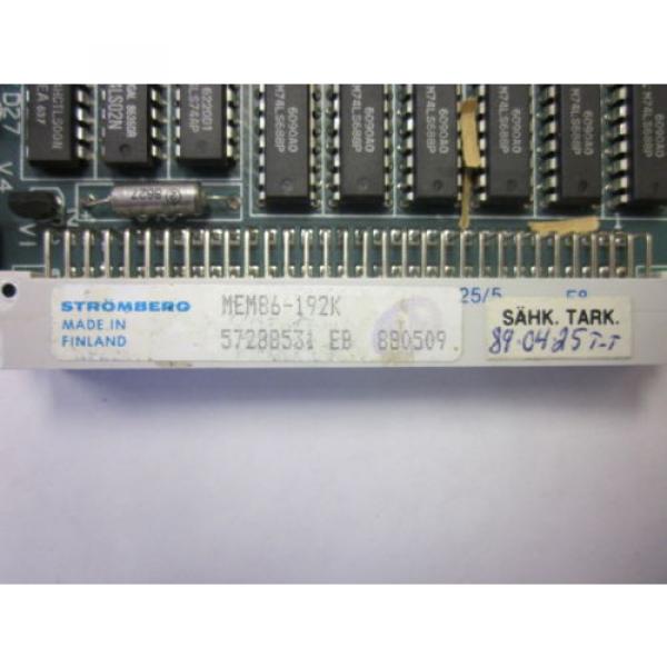 ABB Stromberg MEM86-192K/BLKM Memory Board 57288531 #4 image