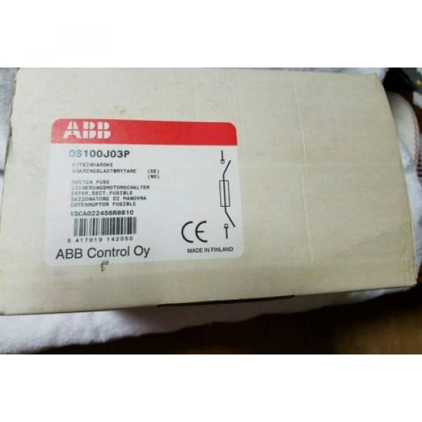 ABB OS100J03 FUSIBLE DISCONNECT SWITCH    600 VAC 100 AMP NEW #9 image