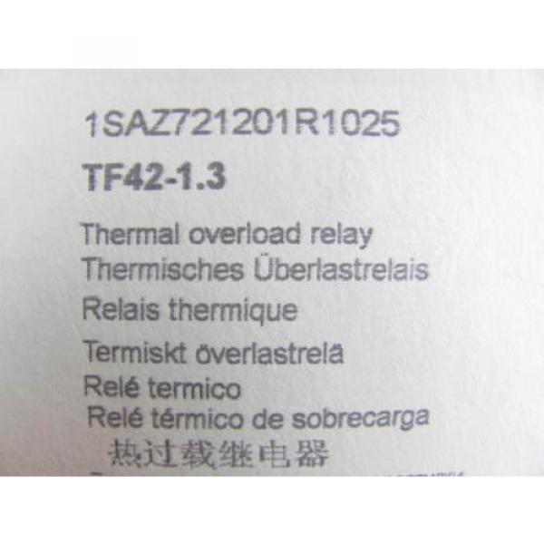 ABB, Thermal Overload Relay, TF42-1.3, Rated: 1.3 Amps, New in Sealed Box, NIFSB #6 image