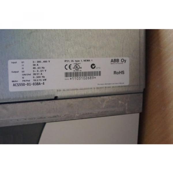 ABB Frequenzumrichter ACS550-01-038A-4 15 KW IP 21 #2 image