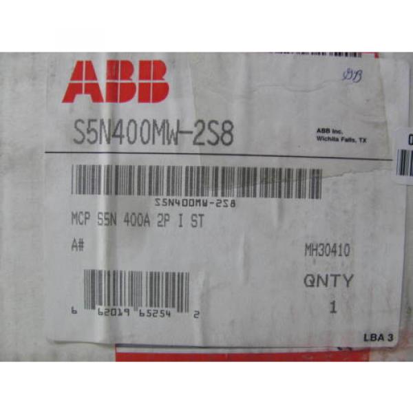 ABB, Circuit Breaker, SACE S5, S5N400MW-2S8, with Isomax,  3P, 600V, New in Box #11 image