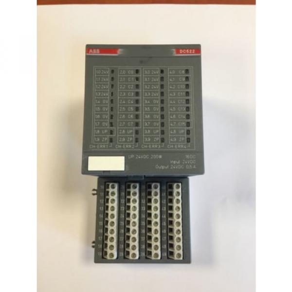 ABB DC522  I/O Module  ( 16  of Digital Configurable I/Os ) with base TU515 #1 image