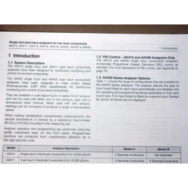 ABB AX400 AX410 AX410/100010/STD Transmitter Conductivity Analyzer #8 image