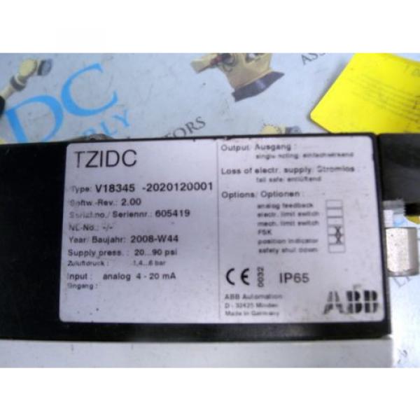 ABB TZIDC V18345-2020120001 ELECTRO-PNEUMATIC POSITIONER #2 image