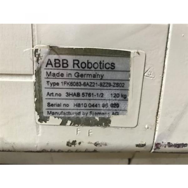 ABB SIEMENS wrist 1FK6083-6AZ21-9ZZ9-ZS02 1FT3070-5AZ21-9-Z S13 ROTATIONAL MOTOR #2 image